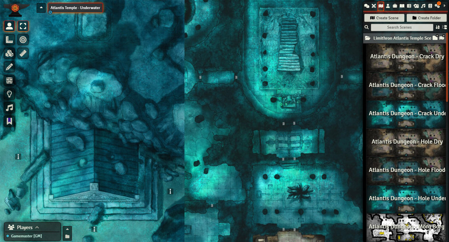 Atlantis Temple and Dungeon