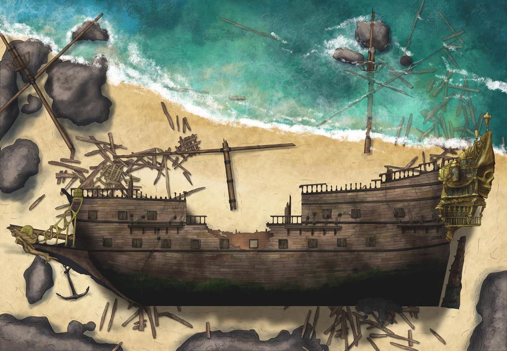Capsized Galleon