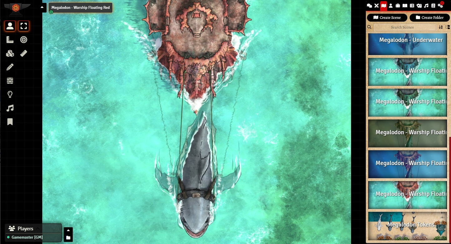 Megalodon Sahuagin Warship