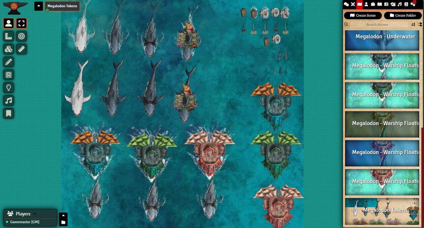 Megalodon Sahuagin Warship