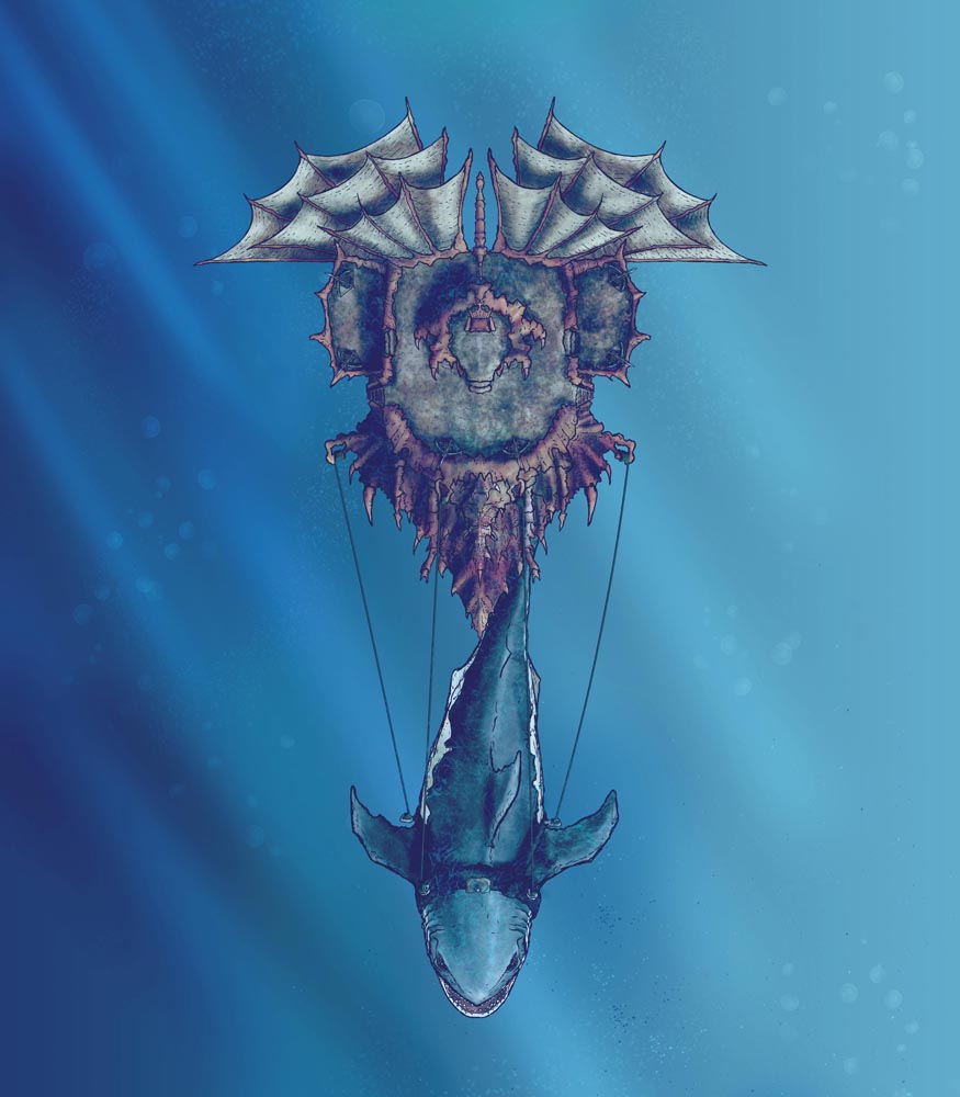 Megalodon Sahuagin Warship