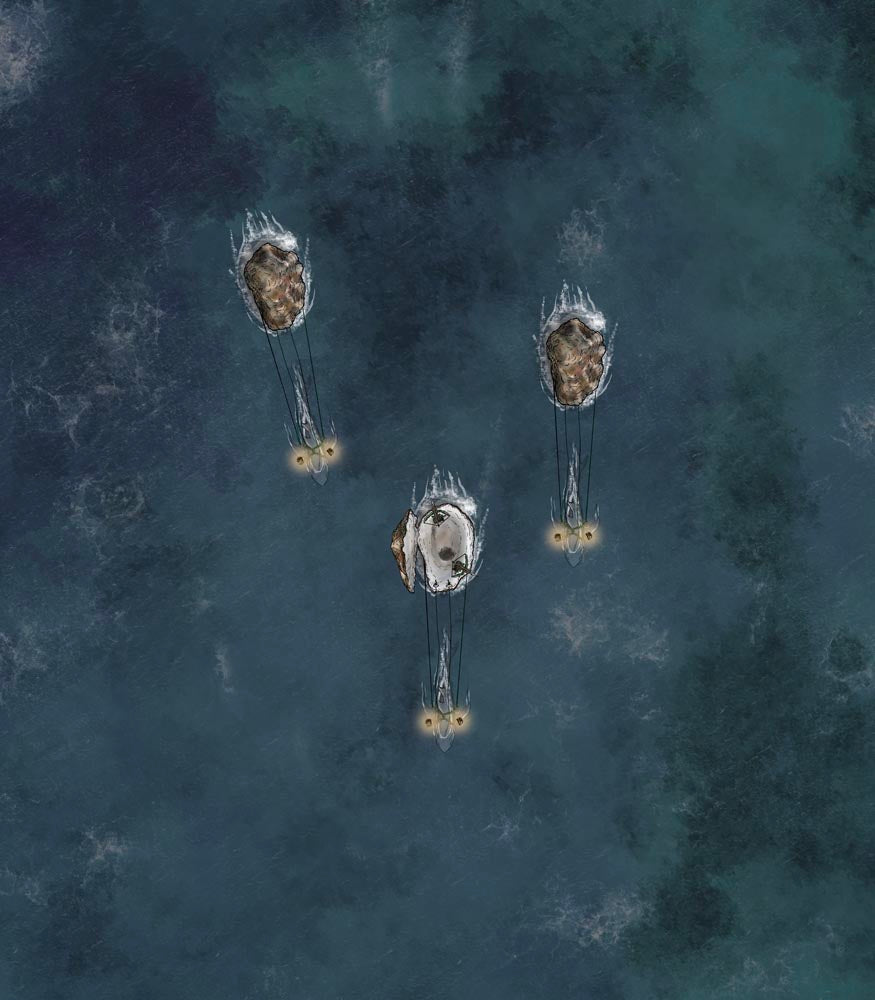 Megalodon Sahuagin Warship