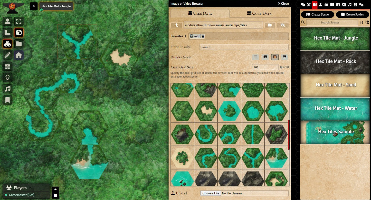 Tropical Hex Tiles