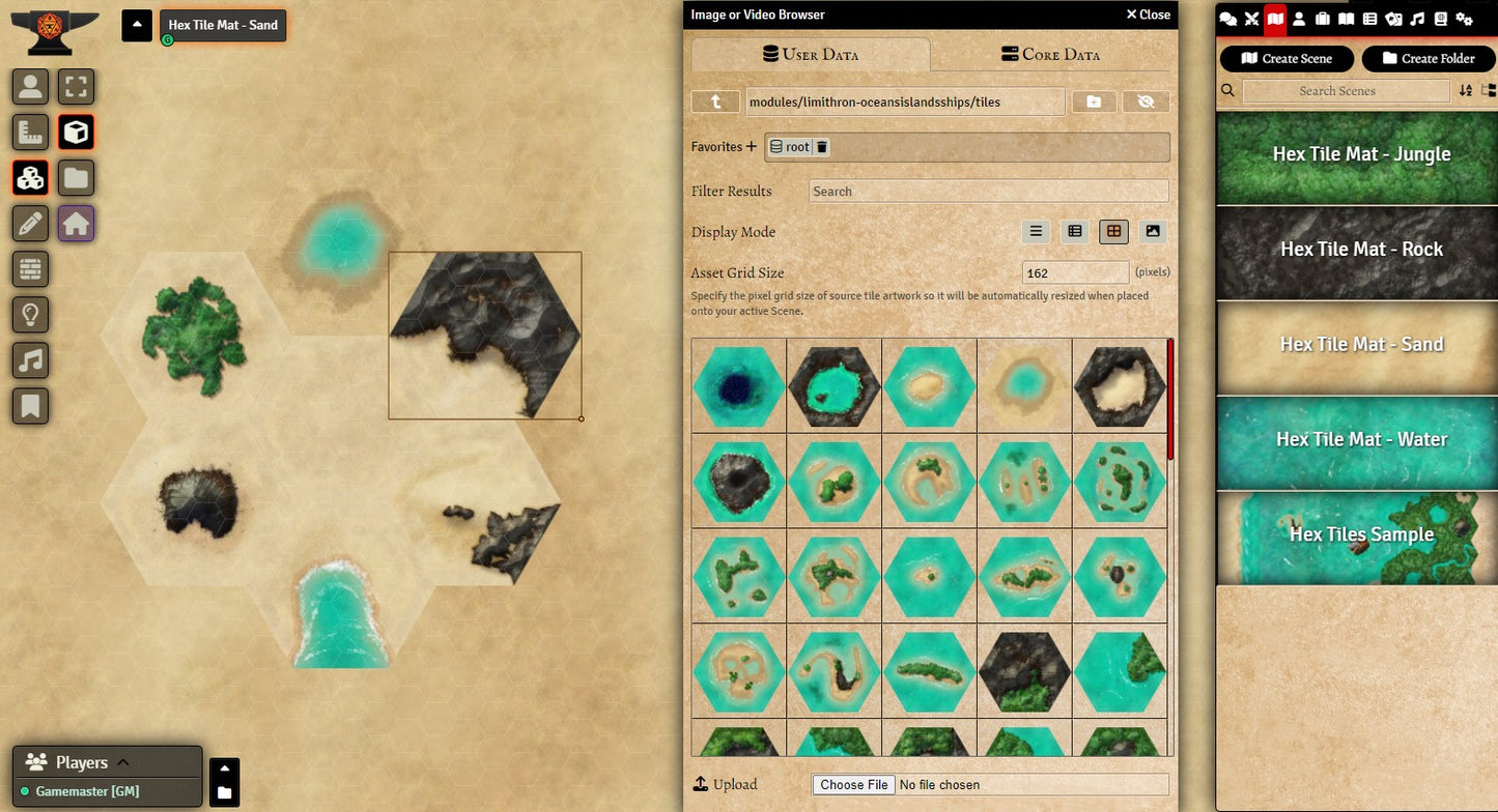 Tropical Hex Tiles