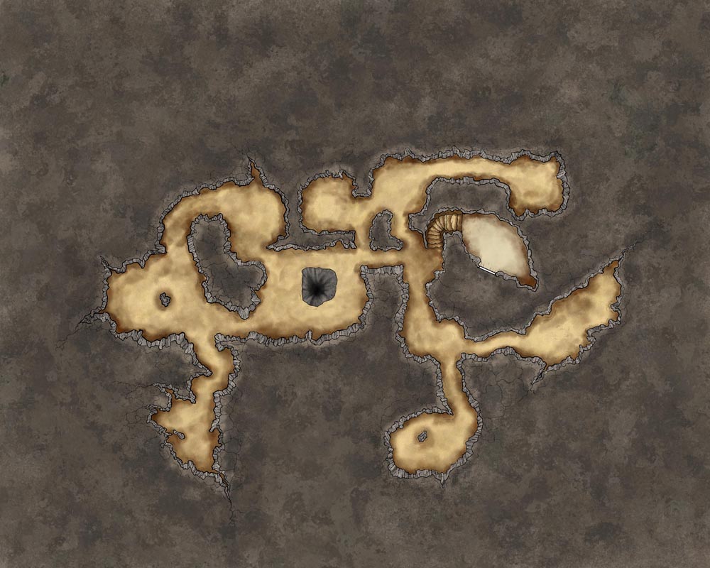 Desert Island and Sea Cave