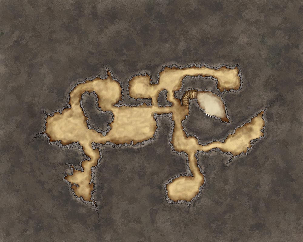 Desert Island and Sea Cave