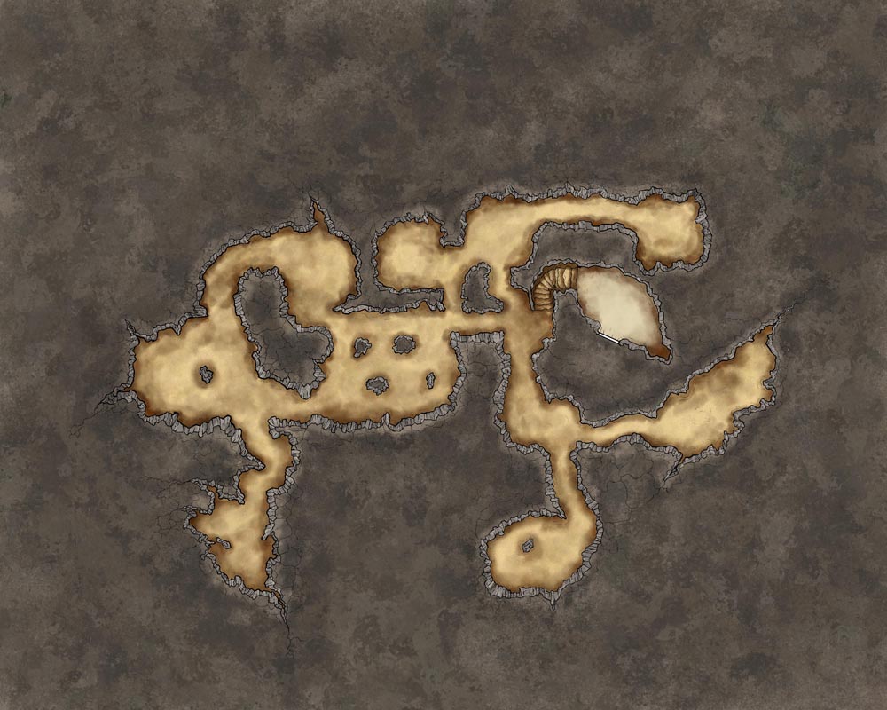 Desert Island and Sea Cave