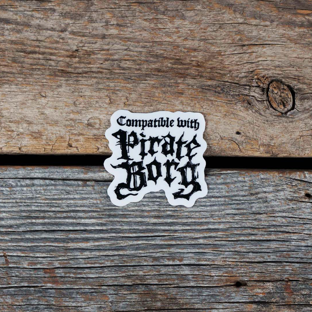 Compatible with Pirate Borg Clear Sticker