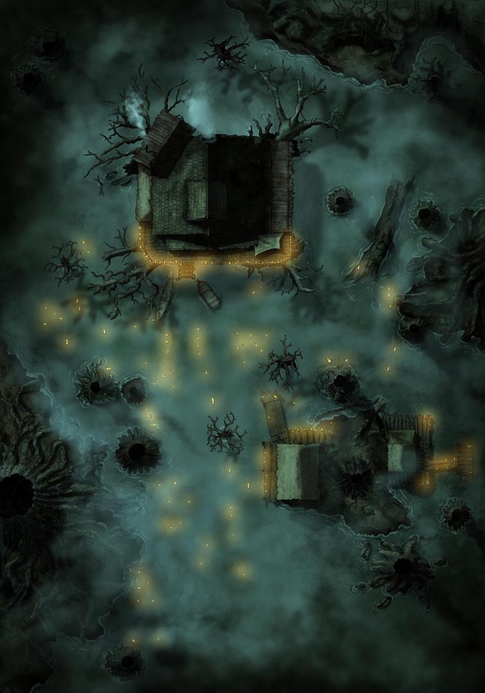Swamp with Cabin & Shipwreck