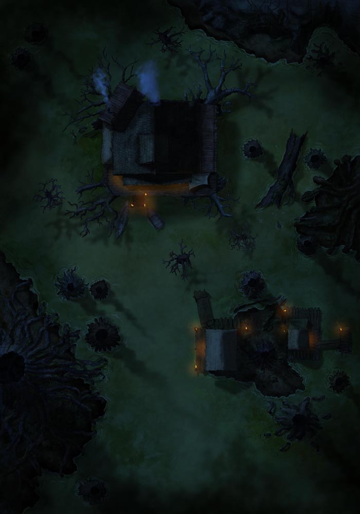 Swamp with Cabin & Shipwreck