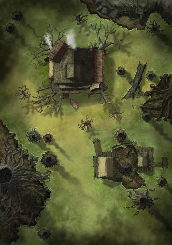 Swamp with Cabin & Shipwreck