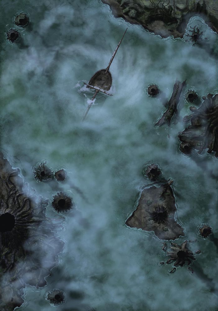 Swamp with Cabin & Shipwreck