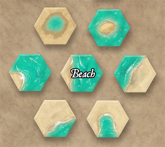 Tropical Hex Tiles