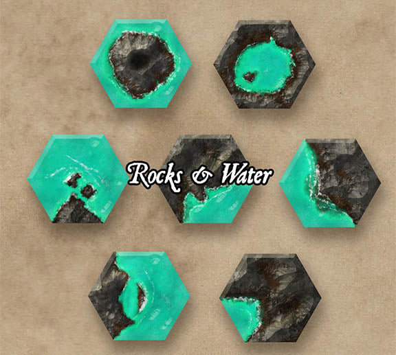 Tropical Hex Tiles