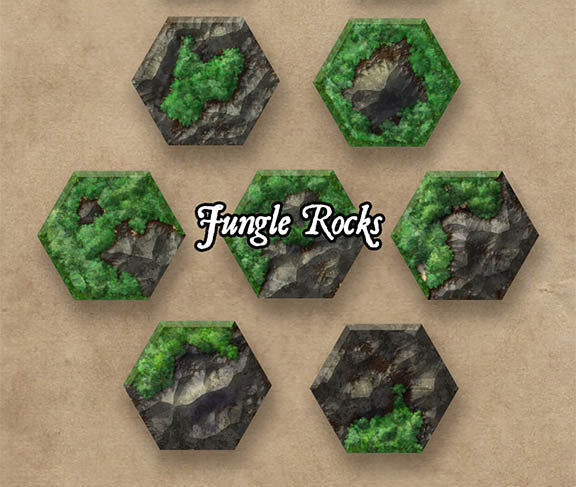 Tropical Hex Tiles