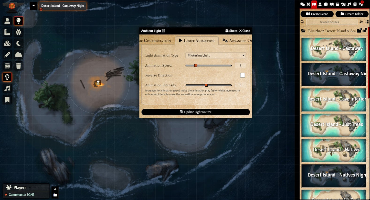 Desert Island and Sea Cave