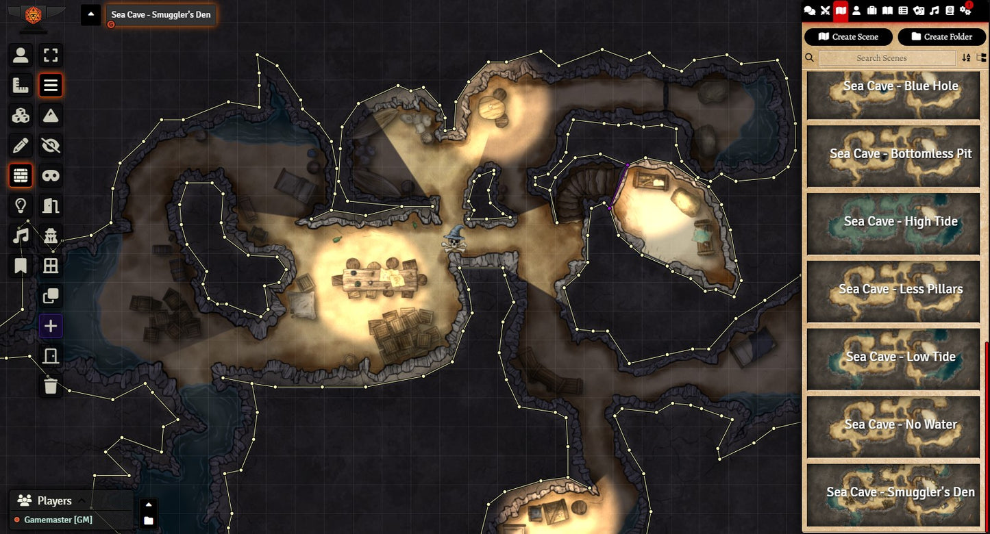 Desert Island and Sea Cave