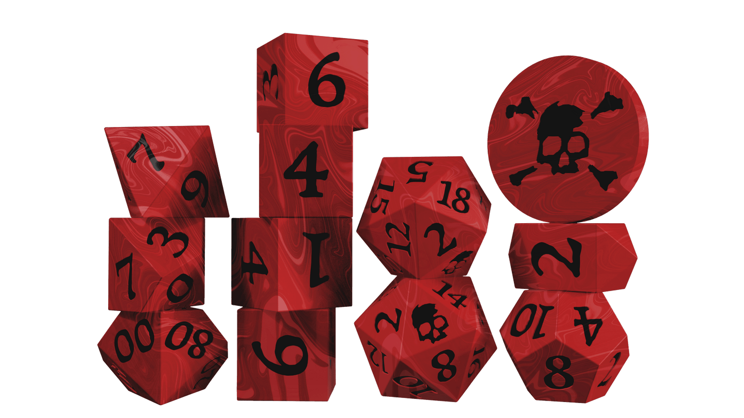 Pirate Borg Resin Dice (Preorder)