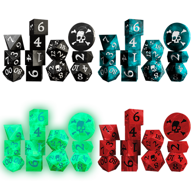Pirate Borg Resin Dice (Preorder)