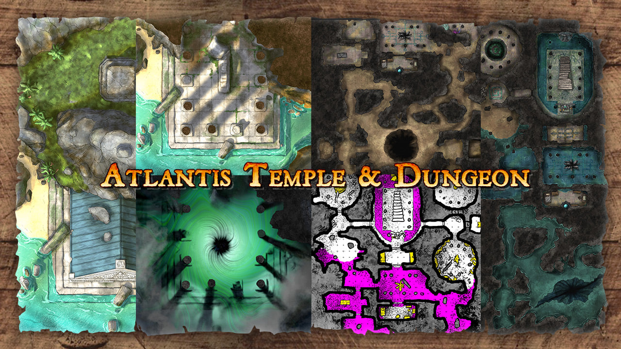 Atlantis Temple and Dungeon