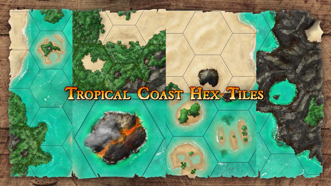 Tropical Hex Tiles
