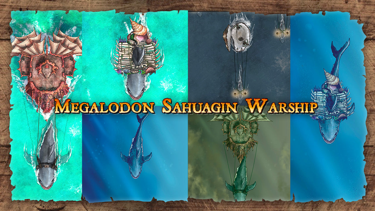 Megalodon Sahuagin Warship
