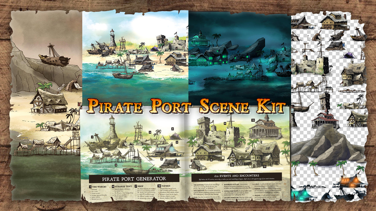 Limithron's Pirate Port Kit - Foundry Hub