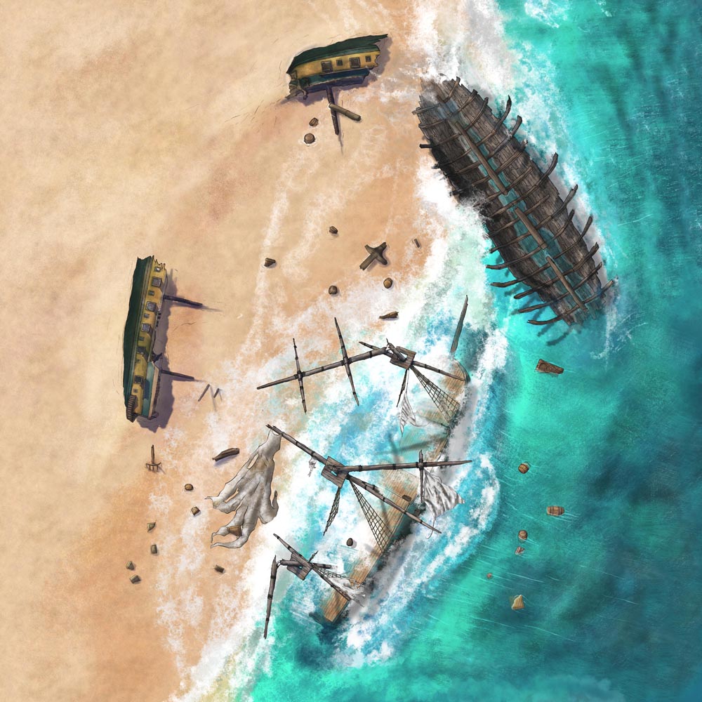 Shipwrecks and Naval Battlefield