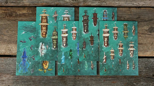 Punch-Out Naval Combat Token Pack (Preorder)