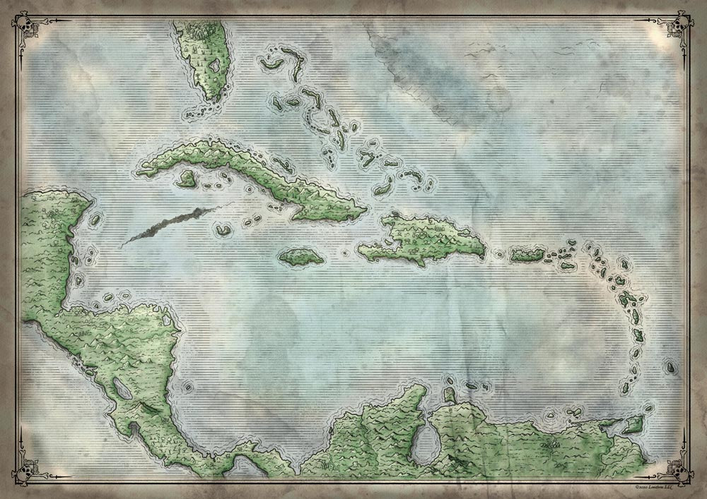 Caribbean Map & Cartography Kit