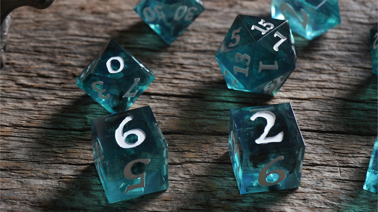Resin Dice - Dark Caribbean 12pc